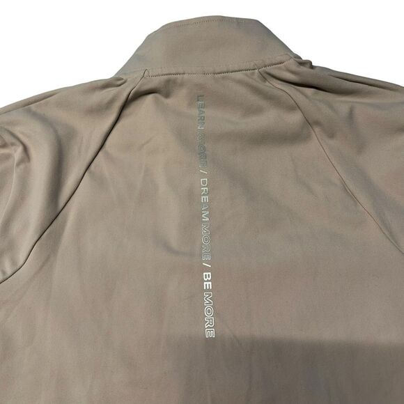Alphalete Women’s M Full Zip Pro Elite Performance Jacket Beige Sand Fitted‎ Gym - Picture 6 of 11